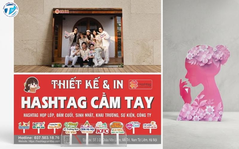 Xưởng in Hashtag Cầm Tay